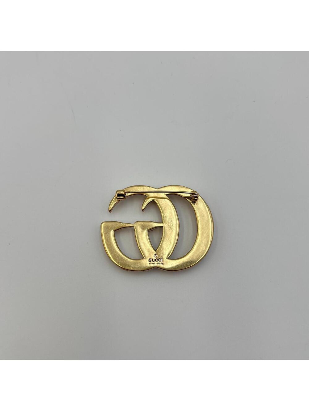 Gucci Interlocking GG Pearl-Embellished Brooch - Picture 2 of 4